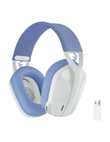 Auriculares con microfono logitech g435 gaming wireless inalambrico blanco