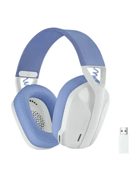 Auriculares con microfono logitech g435 gaming wireless inalambrico blanco