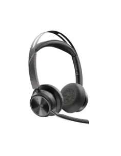 Auriculares poly voyager focus 2 usb - c - c con certificación microsoft teams + adaptador usb - c - a + base de carga