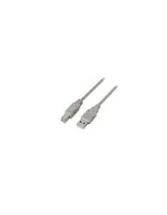 Cable USB 2.0 Impresora Aisens A101-0004/ USB Tipo-B Macho - USB Macho/ 4.5m/ Beige