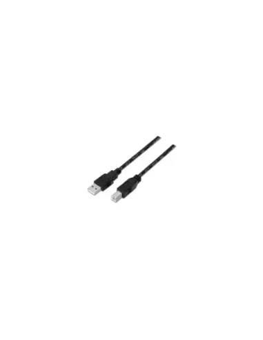 Cable USB 2.0 Impresora Aisens A101-0008/ USB Tipo-B Macho - USB Macho/ 4.5m/ Negro