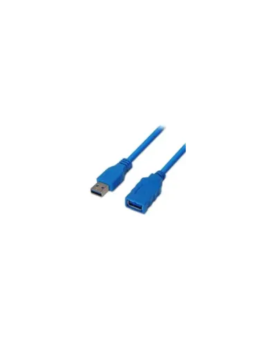 Cable Alargador USB 3.0 Aisens A105-0045/ USB Macho - USB Hembra/ Hasta 9W/ 625Mbps/ 1m / Azul