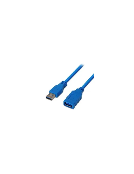 Cable Alargador USB 3.0 Aisens A105-0045/ USB Macho - USB Hembra/ Hasta 9W/ 625Mbps/ 1m / Azul