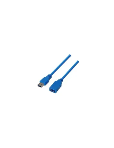 Cable Alargador USB 3.0 Aisens A105-0046/ USB Macho - USB Hembra/ Hasta 9W/ 625Mbps/ 2m/ Azul