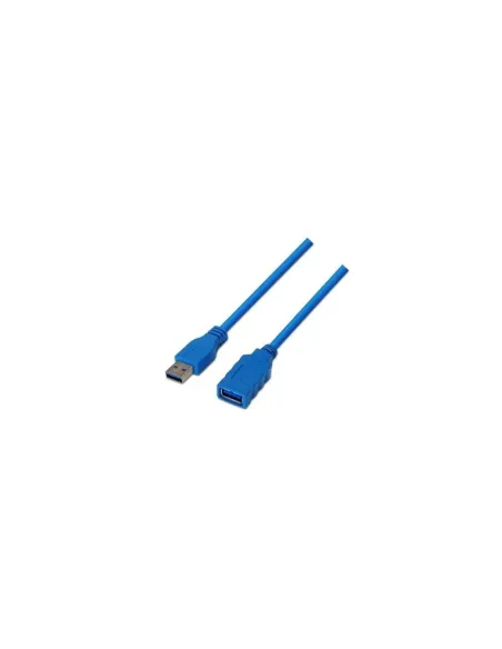 Cable Alargador USB 3.0 Aisens A105-0046/ USB Macho - USB Hembra/ Hasta 9W/ 625Mbps/ 2m/ Azul