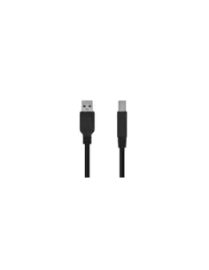 Cable USB 3.0 Impresora Aisens A105-0444/ USB Tipo-B Macho - USB Macho/ 5Gbps/ 2m/ Negro