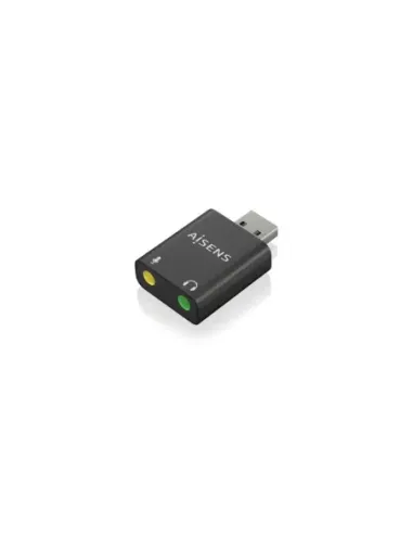 Tarjeta de Sonido Aisens A106-0768/ USB Macho - 2x Jack 3.5 Hembra