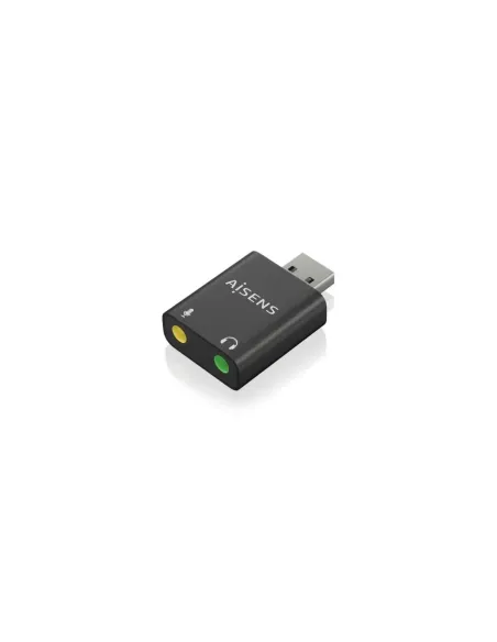 Tarjeta de Sonido Aisens A106-0768/ USB Macho - 2x Jack 3.5 Hembra