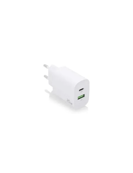 Cargador de Pared Aisens A110-0754/ 1xUSB Tipo-C/ 1xUSB/ 20W