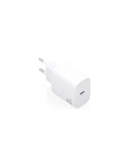Cargador de Pared GaN Aisens A110-0950/ 1xUSB Tipo-C/ 30W/ Blanco