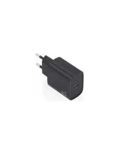 Cargador de Pared GaN Aisens A110-0951/ 1xUSB Tipo-C/ 30W/ Negro
