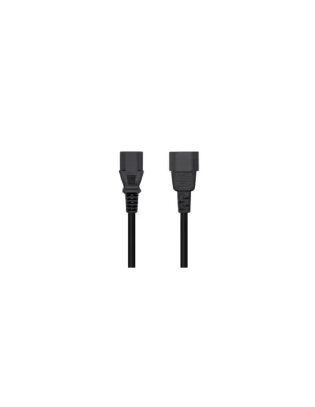 Cable Alimentación Aisens A132-0532/ IEC C13 Hembra - IEC C14 Macho/ 10m/ Negro