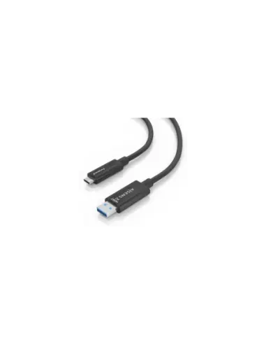 Cable USB 3.2 Tipo-C AOC Aisens A157-0925/ USB Tipo-C Macho - USB Macho/ 10Gbps/ 15m/ Negro