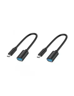 Adaptador usb tipo c a usb tipo a conceptronic 20cm -  macho - hembra -  pack 2 unidades
