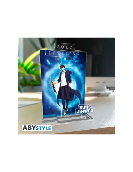 Figura acrílica solo leveling diorama jinwoo portal