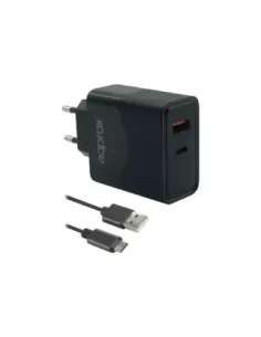 APPROX CARGADOR 45W QC 1 X USB A+ 1 X USB C+CABLE