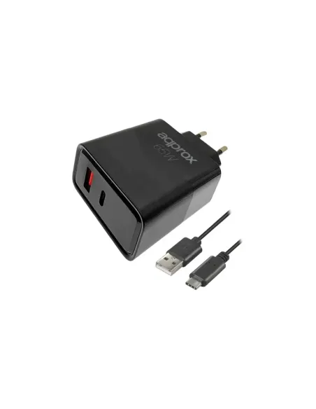 APPROX CARGADOR 65W QC 1 X USB A+ 1 X USB C+CABLE