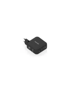 Cargador de Pared GaN Aisens ASCH-140W3P031-BK/ 2xUSB Tipo-C/ 1xUSB/ 140W