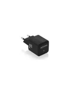Cargador de Pared GaN Aisens ASCH-30W1P036-BK/ 1xUSB Tipo-C/ 30W