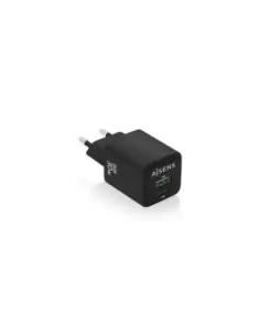 Cargador de Pared GaN Aisens ASCH-30W2P038-BK/ 1xUSB Tipo-C/ 1xUSB/ 30W