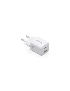 Cargador de Pared GaN Aisens ASCH-35W2P024-W/ 1xUSB Tipo-C/ 1xUSB/ 35W