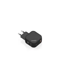 Cargador de Pared GaN Aisens ASCH-65W3P027-BK/ 2xUSB Tipo-C/ 1xUSB/ 65W
