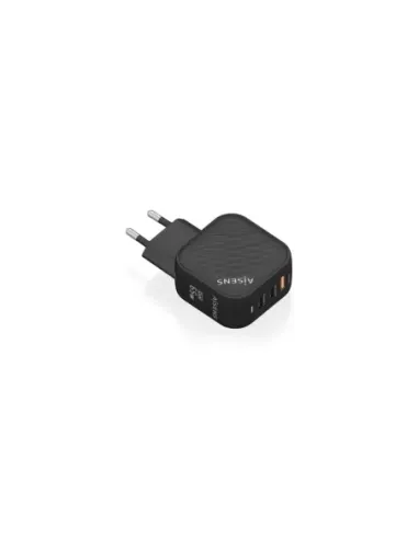Cargador de Pared GaN Aisens ASCH-65W3P027-BK/ 2xUSB Tipo-C/ 1xUSB/ 65W