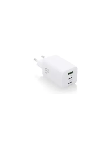Cargador de Pared GaN Aisens ASCH-65W3P041-W/ 2xUSB Tipo-C/ 1xUSB/ 65W