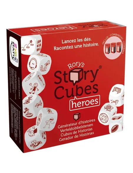 Juego de mesa asmodee story cubes heroes pegi 8