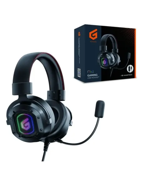 Auricular gaming conceptronic athan02b - usb - microfono - rgb