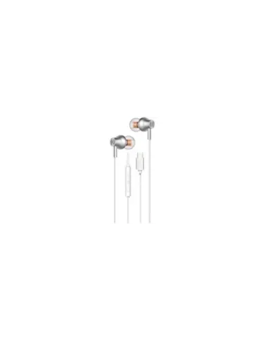 Auriculares Intrauditivos Qubo AU-300C/ con Micrófono/ USB Tipo-C/ Blancos