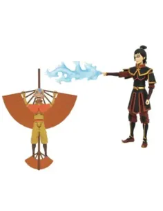 Surtido figuras diamond collection avatar the last airbender aang & azula 6 unidades action figures series 2 18 cm