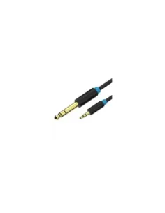 Cable Estéreo Vention BABBI/ Jack 6.5 Macho - Jack 3.5 Macho/ 3m/ Negro