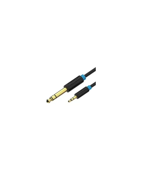 Cable Estéreo Vention BABBI/ Jack 6.5 Macho - Jack 3.5 Macho/ 3m/ Negro