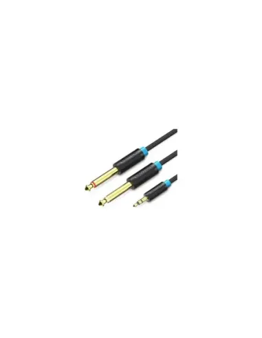 Cable Estéreo Vention BACBG/ Jack 3.5 Macho - 2x Jack 6.5 Macho/ 1.5m/ Negro