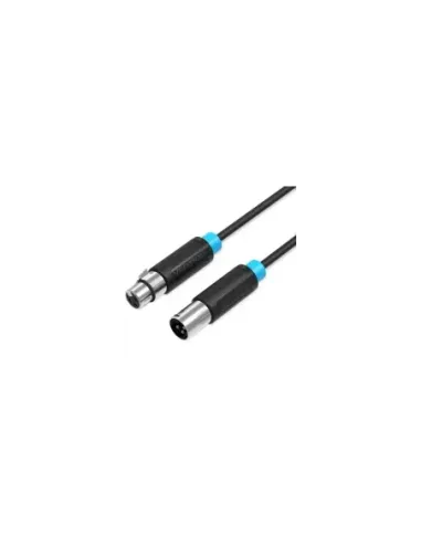 Cable Estéreo Vention BBFBH/ XLR Macho - XLR Hembra/ 2m/ Negro