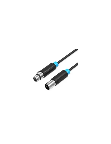 Cable Estéreo Vention BBFBJ/ XLR Macho - XLR Hembra/ 5m/ Negro