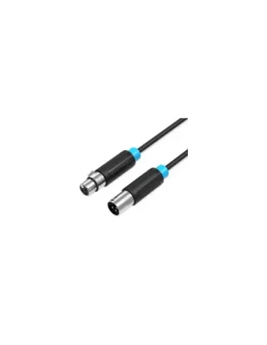 Cable Estéreo Vention BBFBL/ XLR Macho - XLR Hembra/ 10m/ Negro