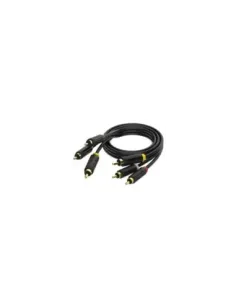 Cable Estéreo Vention BCABH/ 3x RCA Macho - 3x RCA Macho/ 2m/ Negro