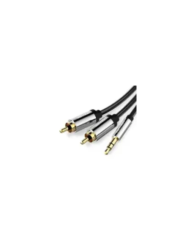 Cable Estéreo Vention BCFBF/ Jack 3.5 Macho - 2x RCA Macho/ 1m/ Negro