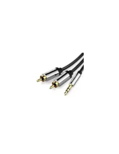 Cable Estéreo Vention BCFBG/ Jack 3.5 Macho - 2x RCA Macho/ 1.5m/ Negro