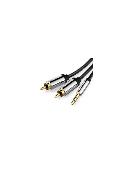 Cable Estéreo Vention BCFBI/ Jack 3.5 Macho - 2x RCA Macho/ 3m/ Negro