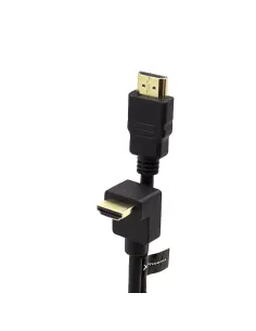 Cable hdmi a - a  90 grados awg 24 clase 2.0  de 1.8 m