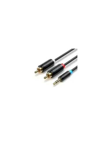 Cable Estéreo Vention BCLBJ/ Jack 3.5 Macho - 2x RCA Macho/ 5m/ Negro