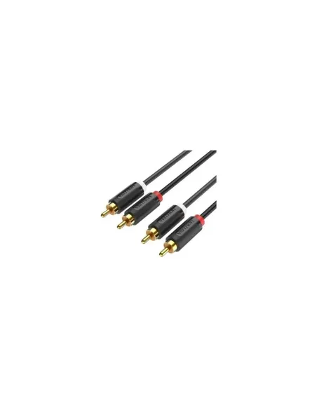 Cable Estéreo Vention BCMBH/ 2x RCA Macho - 2x RCA Macho/ 2m/ Negro