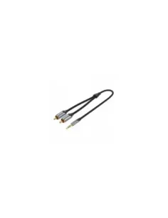 Cable Estéreo Vention BCNBH/ Jack 3.5 Macho - 2x RCA Macho/ 2m/ Gris