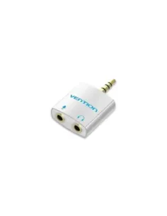 Adaptador Audio Vention BDBW0/ Jack 3.5 Macho - 2x Jack 3.5 Hembra/ Blanco