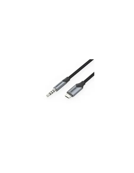 Cable Audio Vention BDGBG/ MicroUSB Macho - Jack 3.5 Macho/ 1.5m/ Negro