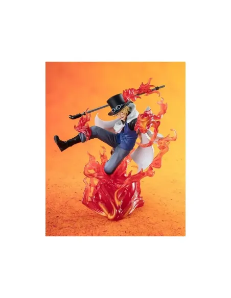 Figura tamashii nations figuarts zero one piece sabo fire fist rook check ver. extra battle 19cm