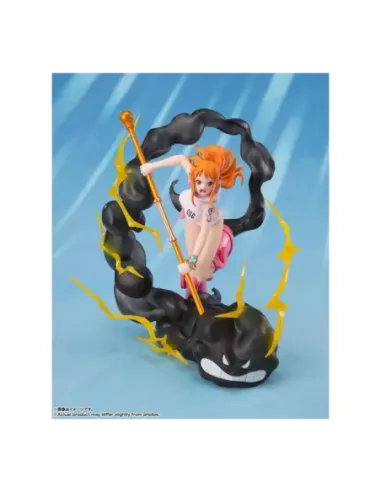 Figura tamashii nations figuarts zero one piece nami lightning blast ver. extra battle 17cm